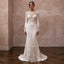 Winter Wedding Dresses with Velvet and Lace Elegance - Apparel & Accessories > Clothing > Wedding & Bridal Party Dresses > Wedding Dresses - Mignonette
